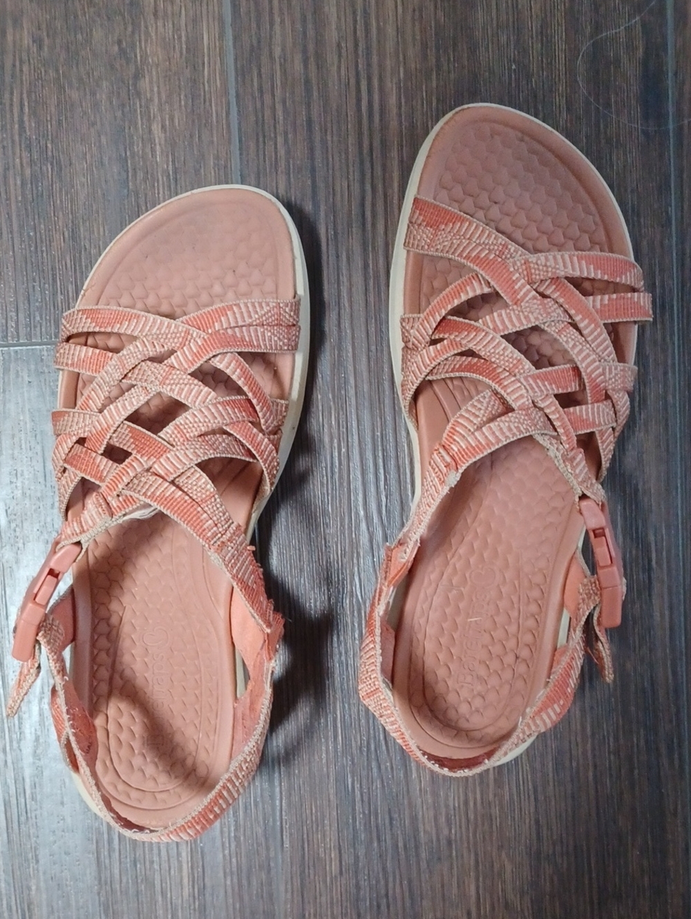 Women’s WOODS orange Strappy Comfort Sandals -